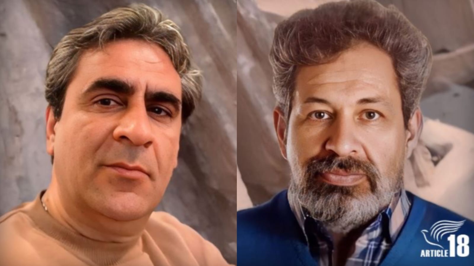 Mehdi Rahim e Kia Nourinia. (Foto: Article 18)