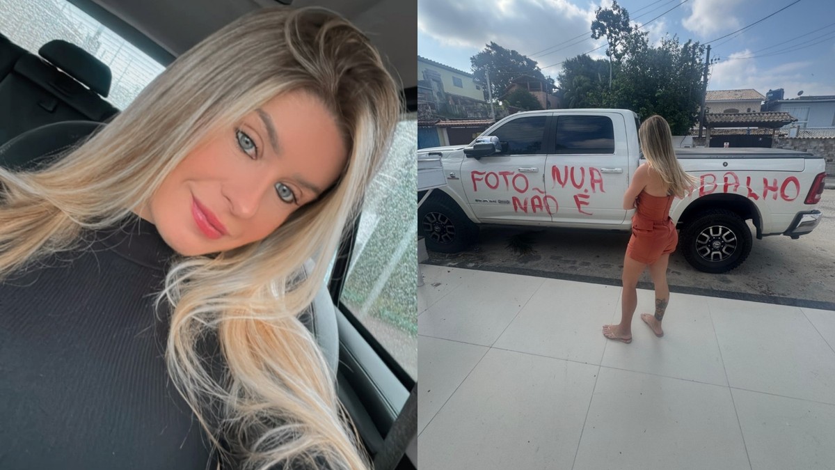 Carro de influenciadora é vandalizado com mensagem preconceituosa no Rio Criadora de conteúdo, Débora Peixoto teve carro vandalizado na porta de casa (Foto: Divulgação CO Assessoria)