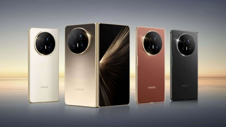 Honor desafia Samsung com novo smartphone dobrável ultrafino e bateria potente A Honor lançou o Honor Magic V5 na quarta-feira, 2 de julho, enquanto busca desafiar a Samsung no espaço dos dobráveis. (Foto: Honor)