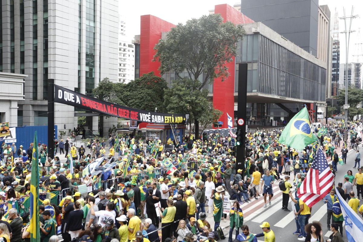 PL organiza novo ato na Avenida Paulista para o 7 de setembro Ato bolsonarista na Avenida Paulista: PL quer repetir a dose em setembro (Foto: Edilson Dantas/Ag. O Globo)