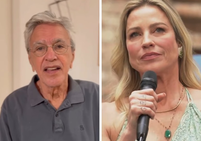 Caetano Veloso e Luana Piovani (Foto: Reprodução)