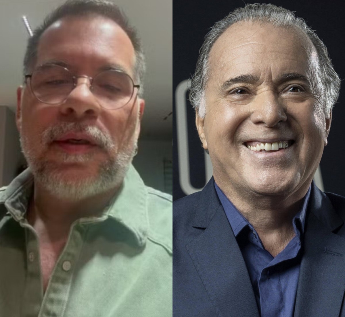 Leandro Hassum e Tony Ramos (Foto: Reprodução/Instagram e Fábio Rocha/Globo)