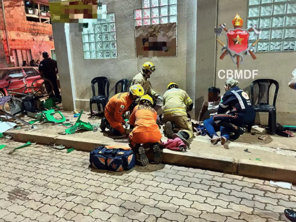 Motorista embriagado atropela fiéis na saída de igreja em Brasília Foto: Reprodução