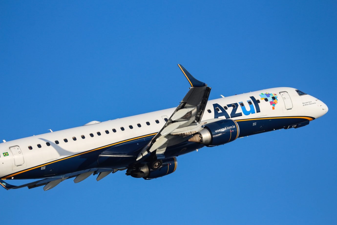 Azul: Em maio, a companhia já havia informado que poderia sair da recuperação judicial nos EUA até o início de 2026 (Foto: Luiz Souza/NurPhoto/Getty Images)