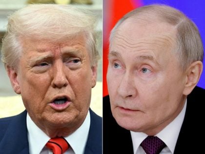 Rússia reafirma objetivos na Ucrânia em conversa entre Putin e Trump Trump voltou a criticar Putin após novos ataques da Rússia contra a Ucrânia. (Foto: Mandel NGAN e Maxim Shemetov / various sources / AFP)