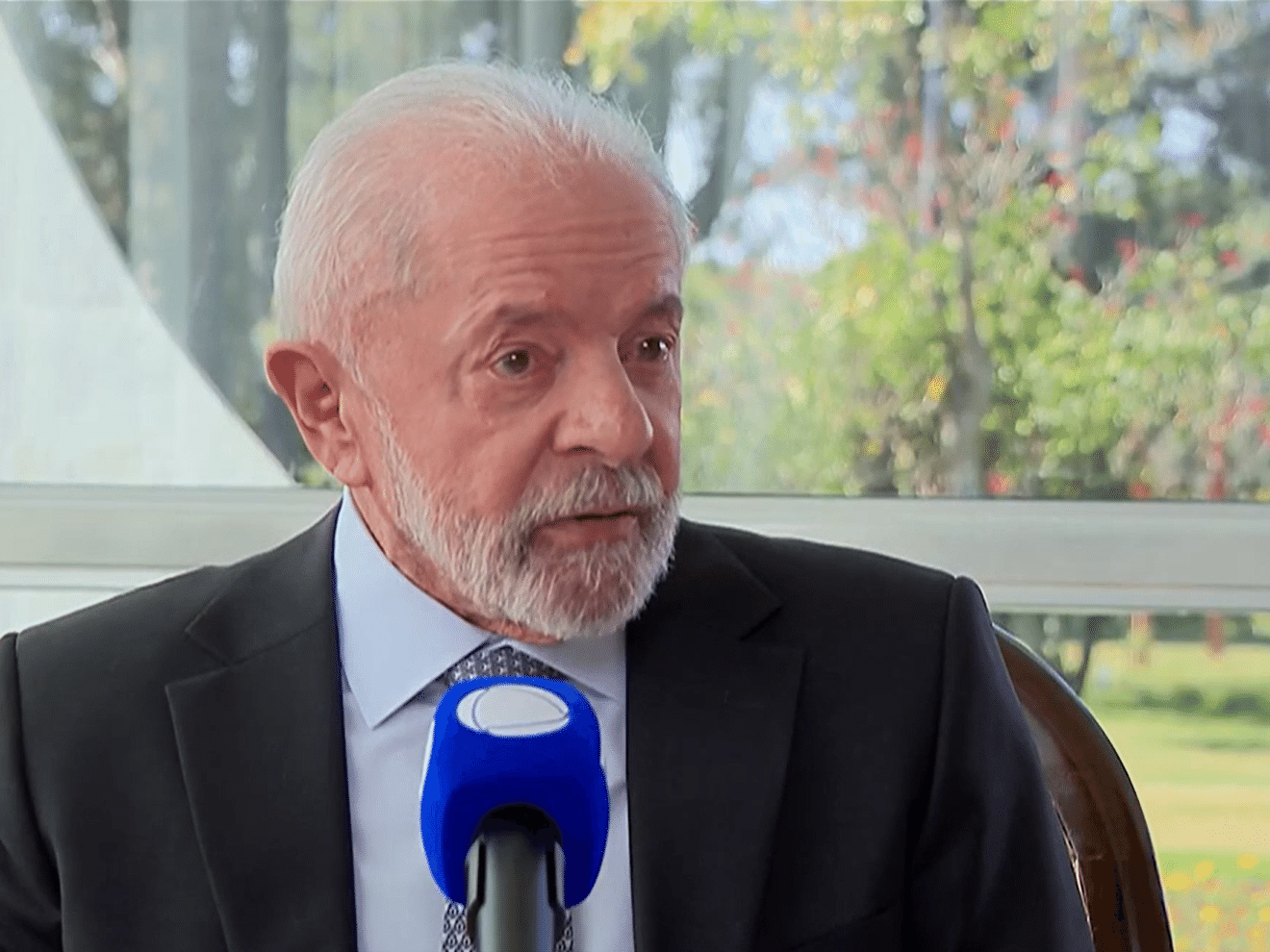 Lula em entrevista à Rede Record (Foto: Reprodução/R7)