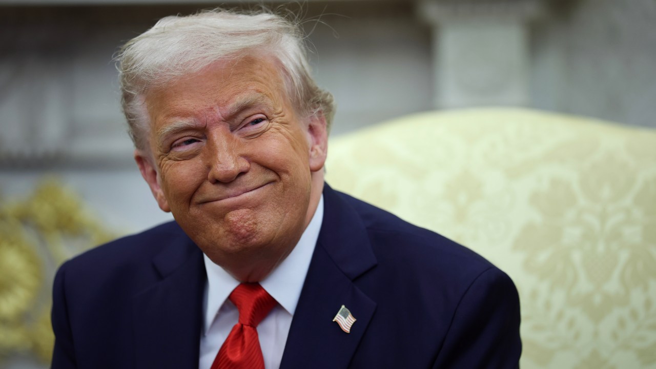 Donald Trump, presidente dos Estados Unidos. 14/04/2025 (Foto: Win McNamee/Getty Images)