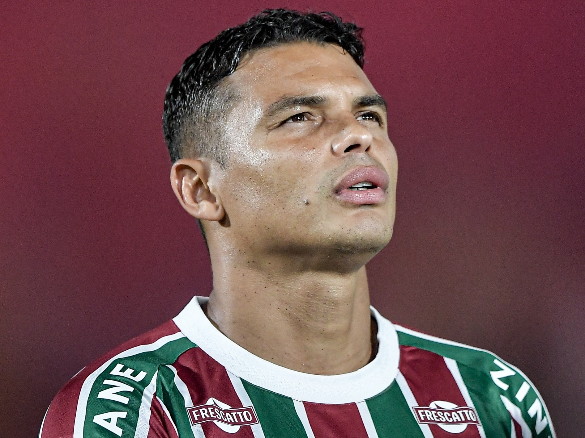 Thiago Silva, zagueiro do Fluminense, durante jogo contra o Cruzeiro no Brasileirão (Foto: Thiago Ribeiro/AGIF)