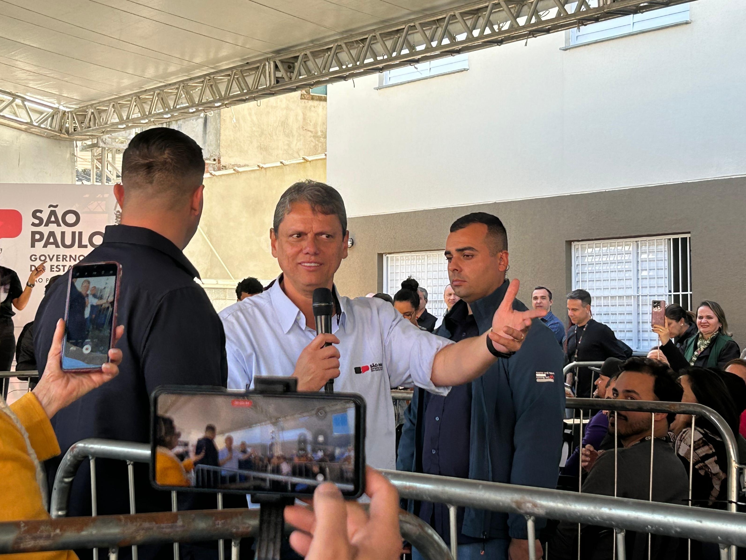 Tarcísio participa de ato na Paulista com Bolsonaro para promover pacificação Tarcísio de Freitas (Republicamos) entrega apartamentos em São Bernardo do Campo (SP) (Foto: Ana Paula Bimbati/UOL)