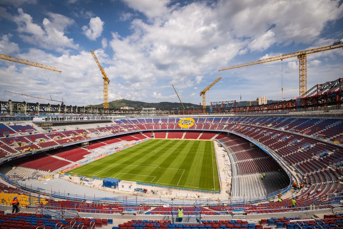 Camp Nou estava fechado para reforma (Foto: Divulgação/Barcelona)