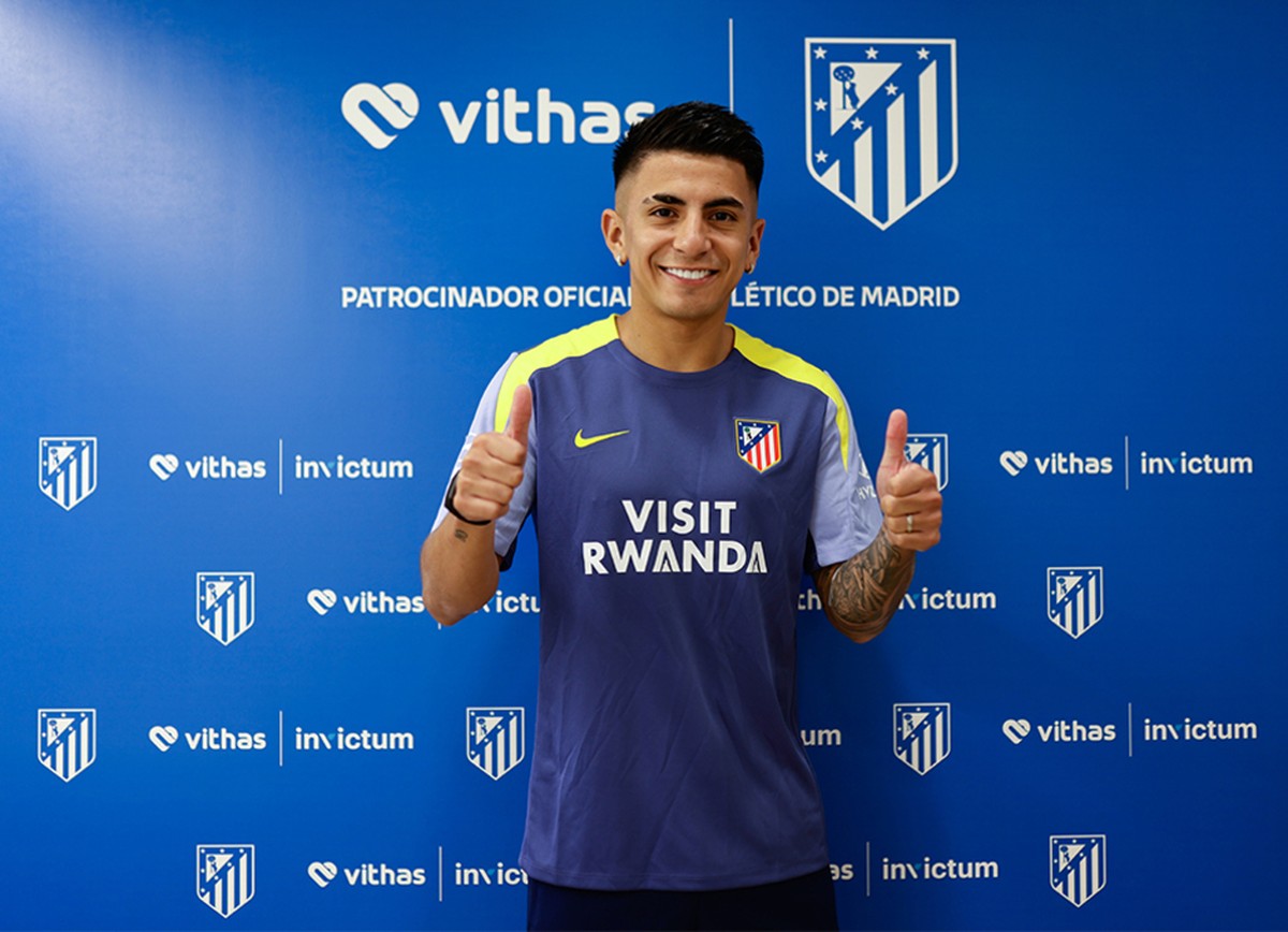 Flamengo negocia Samuel Lino e abre caminho para Almada no Atlético de Madrid Thiago Almada passa por exames no Atleti (Foto: Divulgação/Atletico de Madrid)