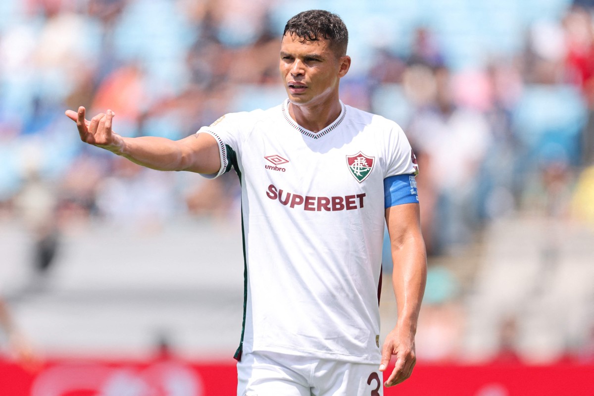 Capitão do Fluminense, Thiago Silva exerce liderança dentro e fora de campo (Foto: Michael Reaves / GETTY IMAGES NORTH AMERICA / Getty Images via AFP)