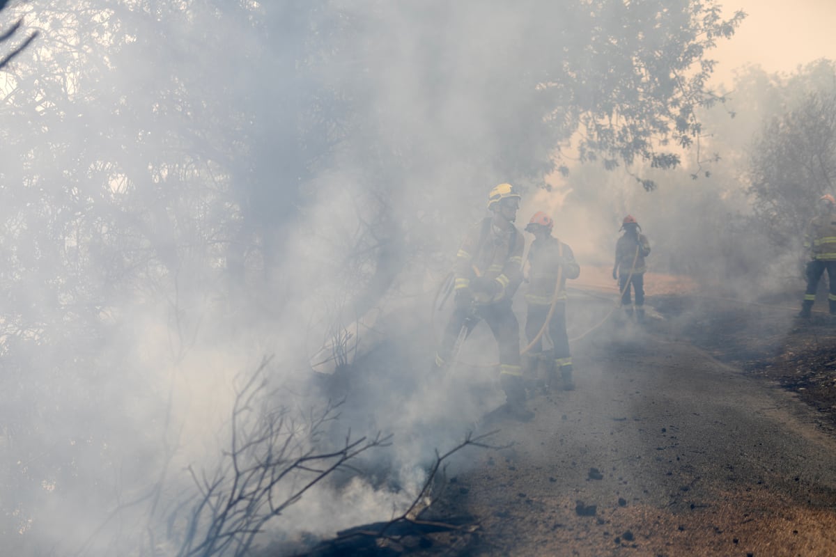 Vento intensifica incêndio em Tarragona, que já devastou 2.900 hectares Bombeiros participam das labores de extinção do incêndio na localidade tarraconense de Xerta, nesta terça-feira. (Foto: Albert Garcia)