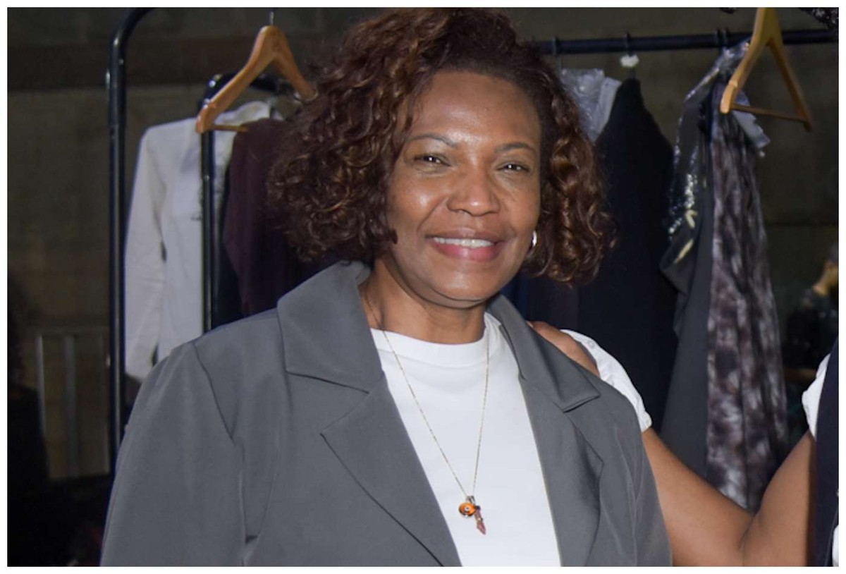 Ex de Brown marca presença em desfile da coleção de roupas da filha Eliane Dias — Foto: Andy Santana/Brazil News