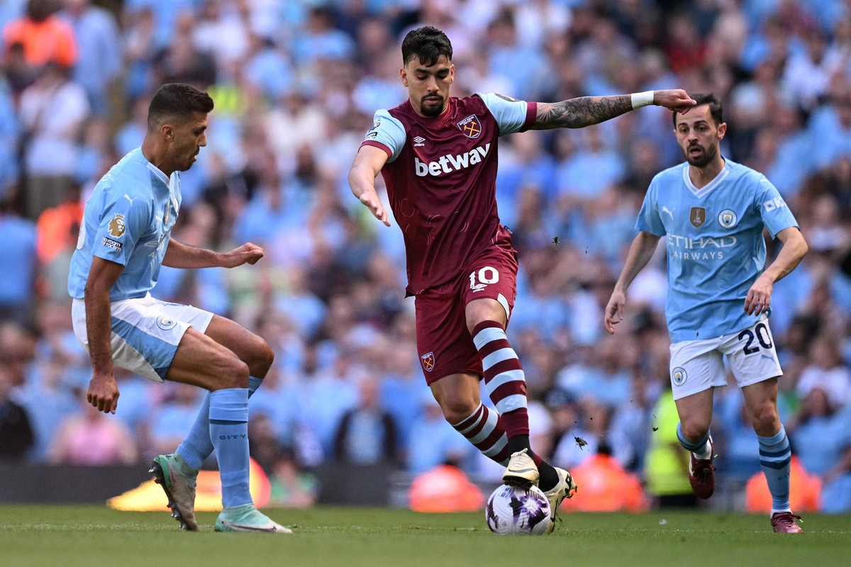 Paquetá deve ser inocentado de acusações de manipulação, afirma jornal Lucas Paquetá pelo West Ham (Foto: Oli SCARFF / AFP)