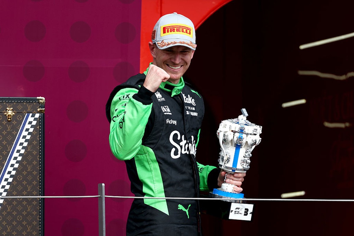 Hulkenberg conquista pódio após 239 corridas e quebra longo jejum na F1 Foto: Reprodução