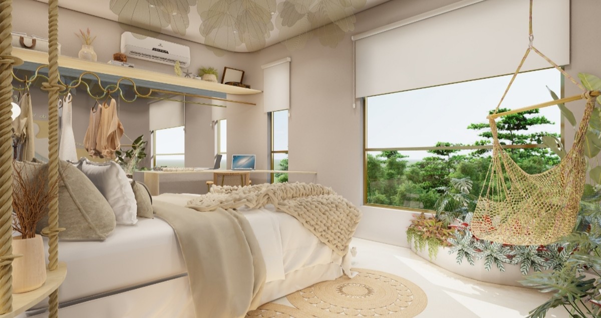 Casa Design Niterói apresenta ambientes inovadores em Piratininga pela primeira vez A arquiteta Patricia Oliveira apresenta a Suíte para Jojo, em homenagem a Jojo Todynho (Foto: Divulgação)