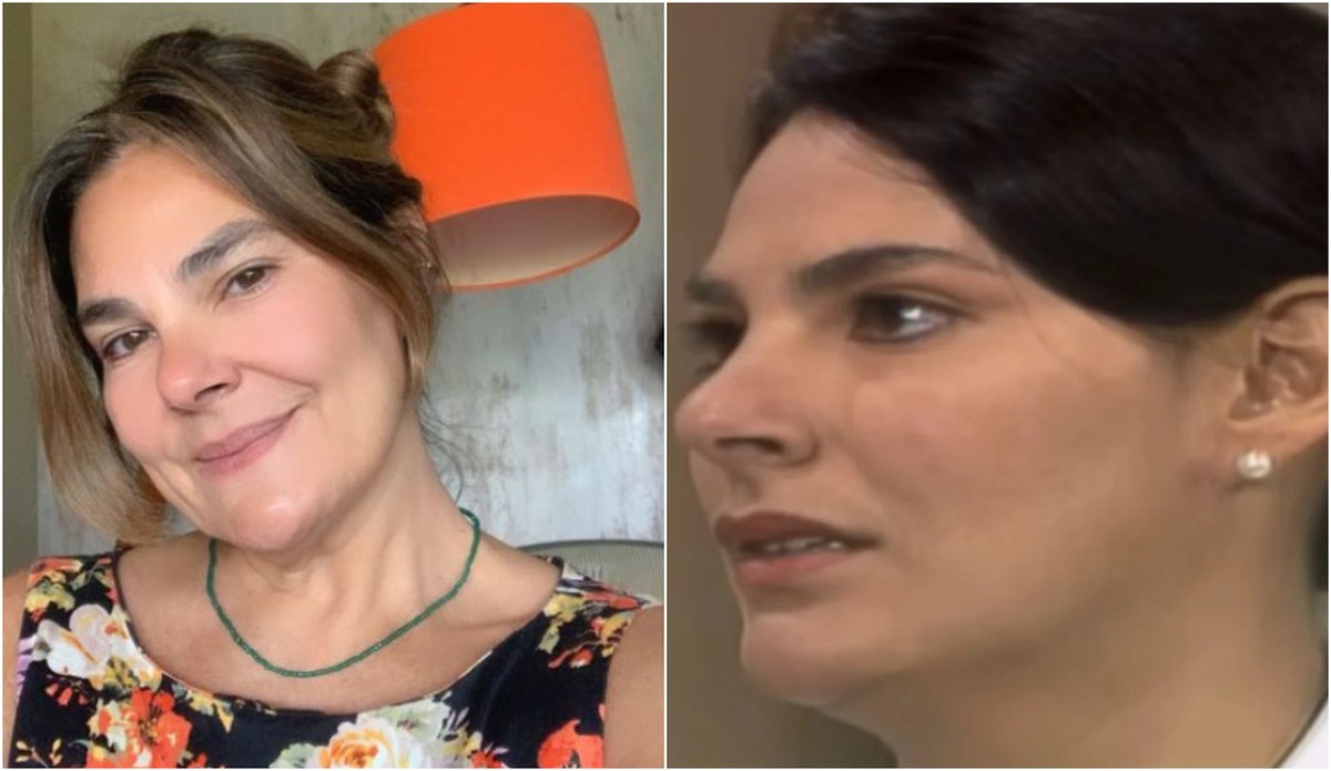 Atriz de 'A viagem' revela detalhes de acidente grave em set de filmagem há 13 anos Cibele Larrama (Foto: Reprodução/Instagram e Globo)