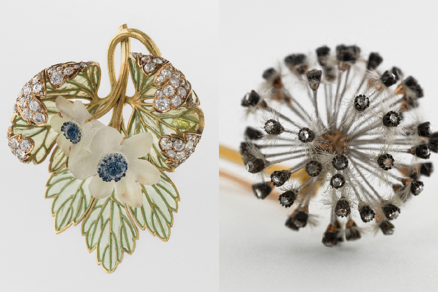 Joias da exposição 'Dessins de bijoux, les secrets de la création', em Paris (Foto: Paris Musées / Petit Palais, Museu de Belas-Artes da Cidade de Paris)