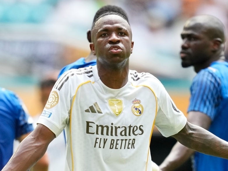 Real Madrid empata com Al-Hilal após pênalti perdido nos minutos finais Vinícius Júnior durante jogo entre Real Madrid e Al-Hilal no Mundial de Clubes (Foto: NurPhoto/NurPhoto via Getty Images)
