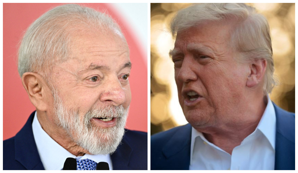 Exceções reduzem impacto do tarifaço no Brasil em mais de 18 bilhões de dólares O presidente do Brasil, Luiz Inácio Lula da Silva, e o presidente dos Estados Unidos, Donald Trump (Foto: Evaristo Sá/AFP e Chip Somodevilla//Getty Images)