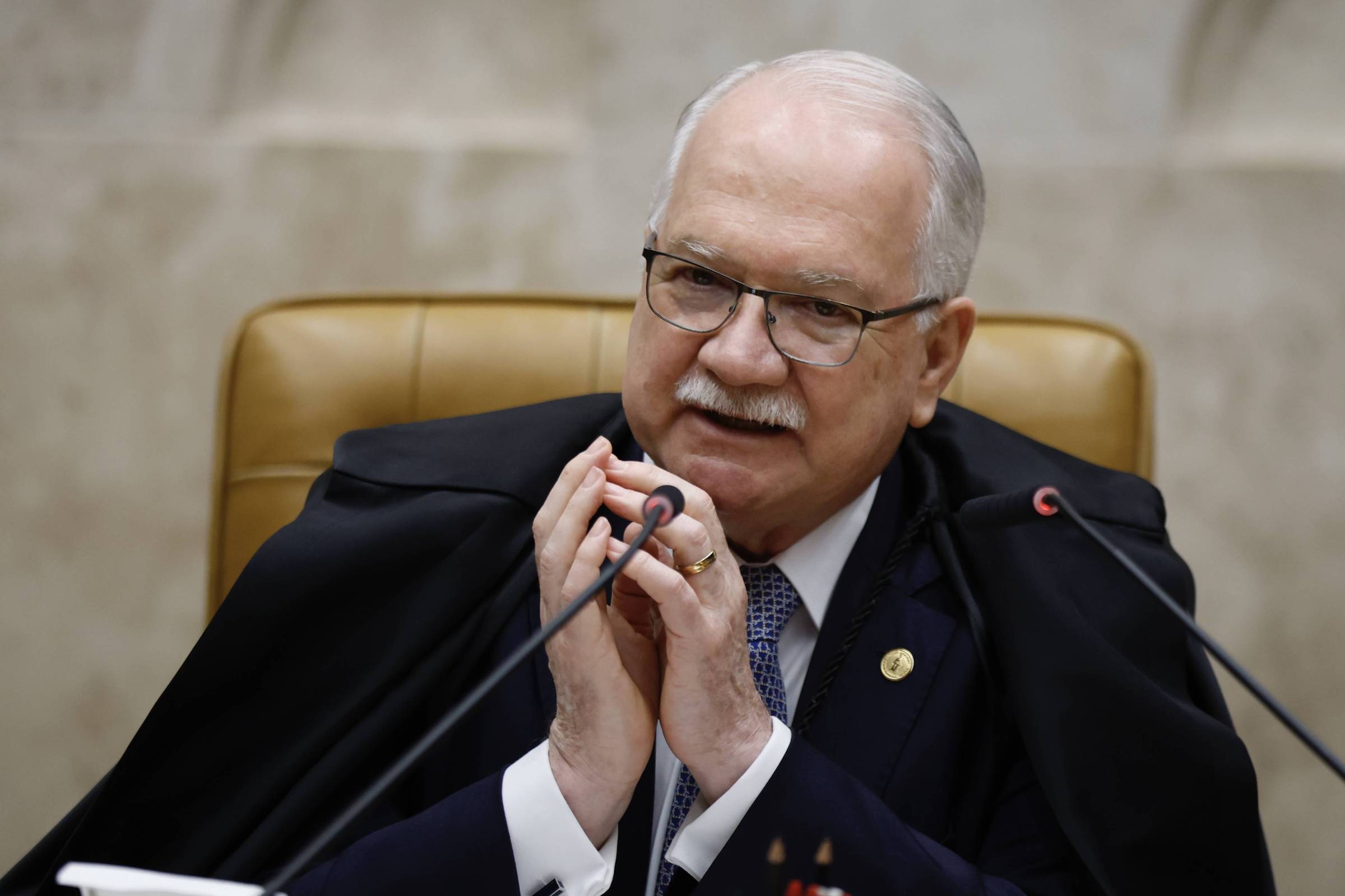 Ministro Edson Fachin, do STF (Foto: Pedro Ladeira - 23.out.24/Folhapress)