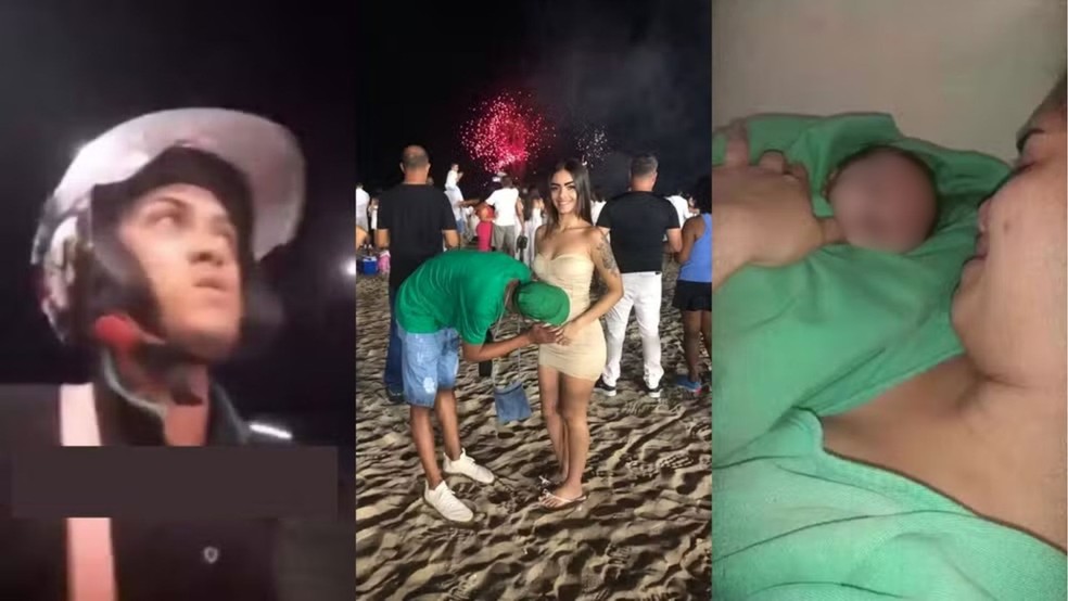 Pai destrói recepção de hospital após morte de bebê e denuncia negligência médica Homem quebrou recepção de hospital onde filha morreu durante o parto (Foto: Montagem/g1)