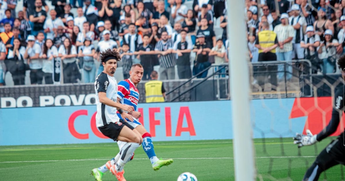 Corinthians reserva titulares e empata em jogo difícil contra o Fortaleza Gol de Breno Lopes. (Foto: FortalezaEC)
