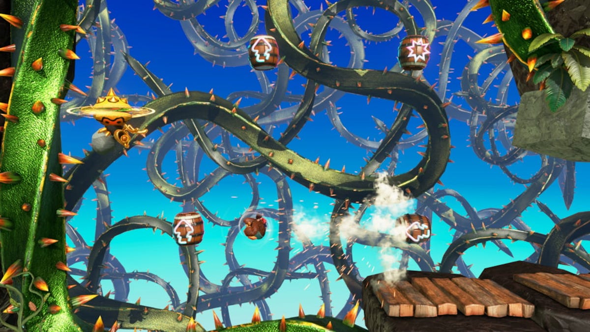 Donkey Kong Bananza reúne clássicos 'Stickerbush Symphony' e 'Bramble Blast' novamente Foto: Reprodução