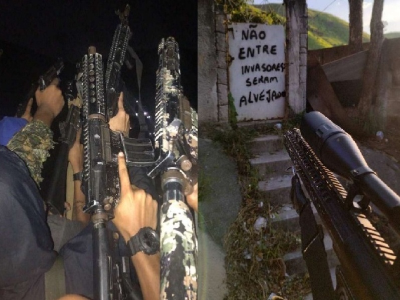 CV e TCP disputam território na zona norte do Rio com nova denúncia sobre violência Fotos tiradas por traficantes do CV no Morro do Juramento e obtidas pela polícia em investigação (Foto: Inquérito da Polícia Civil)