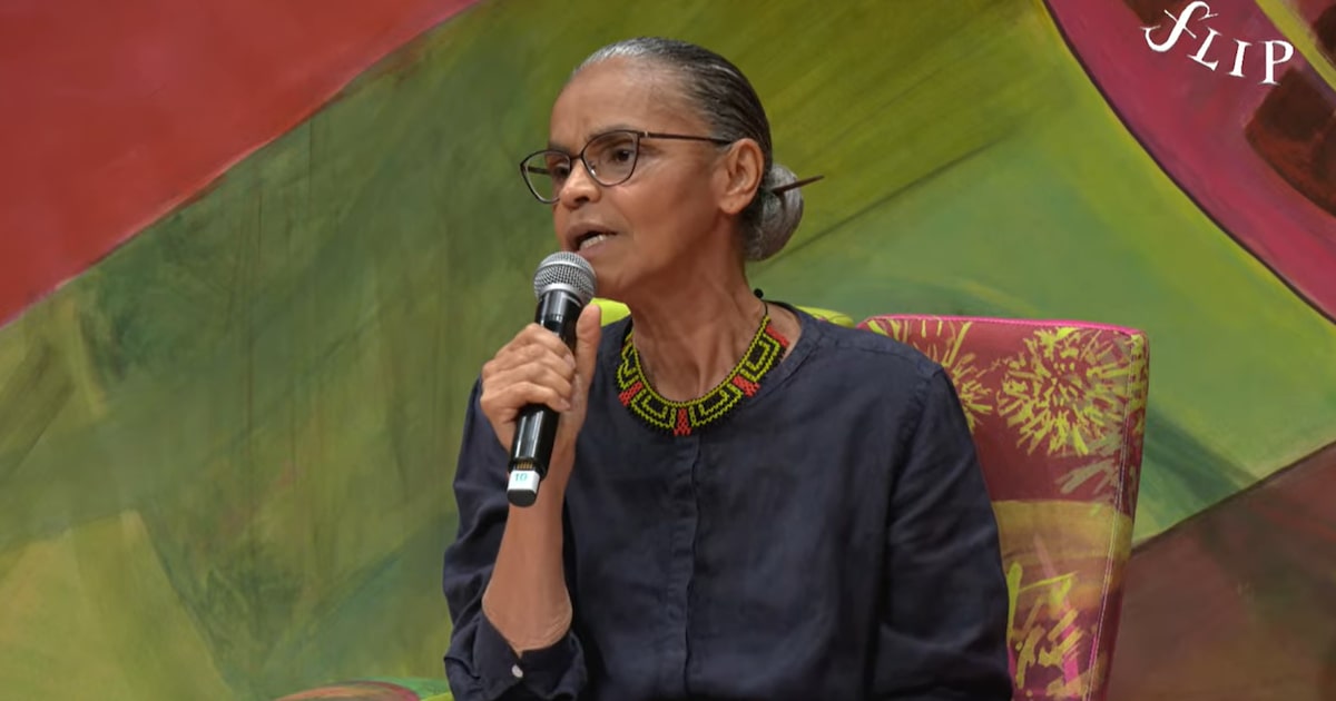Marina Silva critica preços abusivos de hotéis em Belém, mas mantém COP-30 na cidade A Ministra do Meio Ambiente, Marina Silva, que participou nesta sexta-feira de mesa de debates na Flip, em Paraty. (Foto: Reprodução/Flip via YouTube)