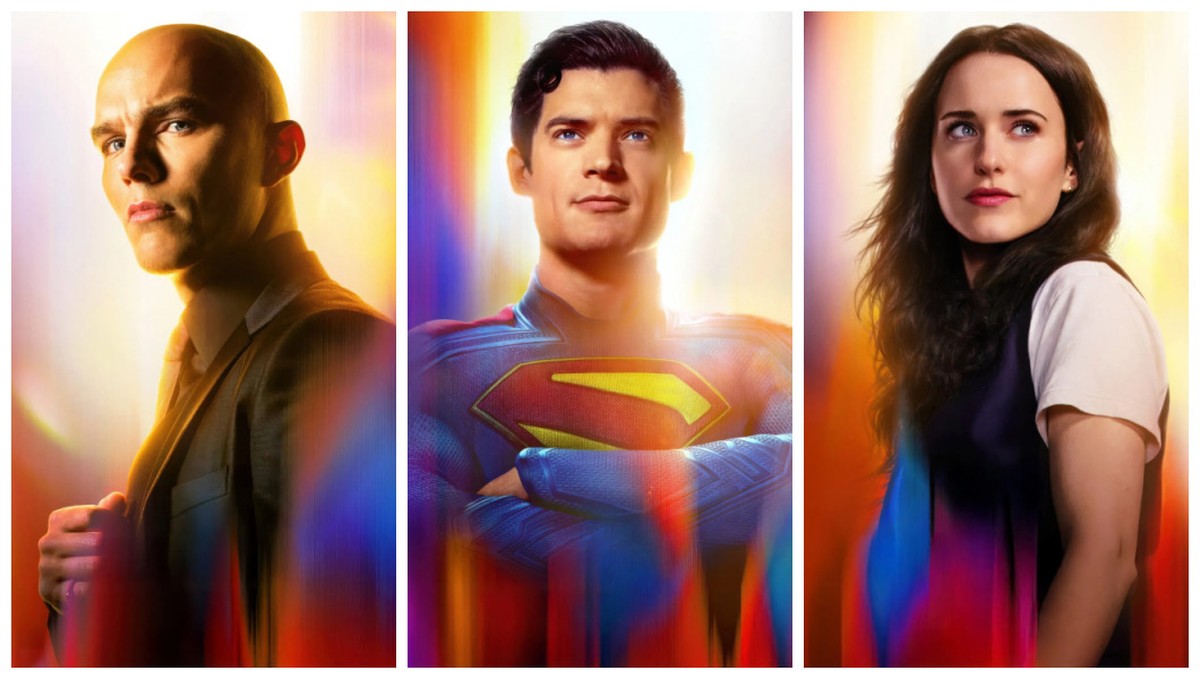 Vilão Lex Luthor supera Superman e mocinha em salários no novo filme da DC Nicholas Hoult como Lex Luthor, David Corenswet como Superman e Rachel Brosnahan como Lois Lane (Foto: Divulgação)