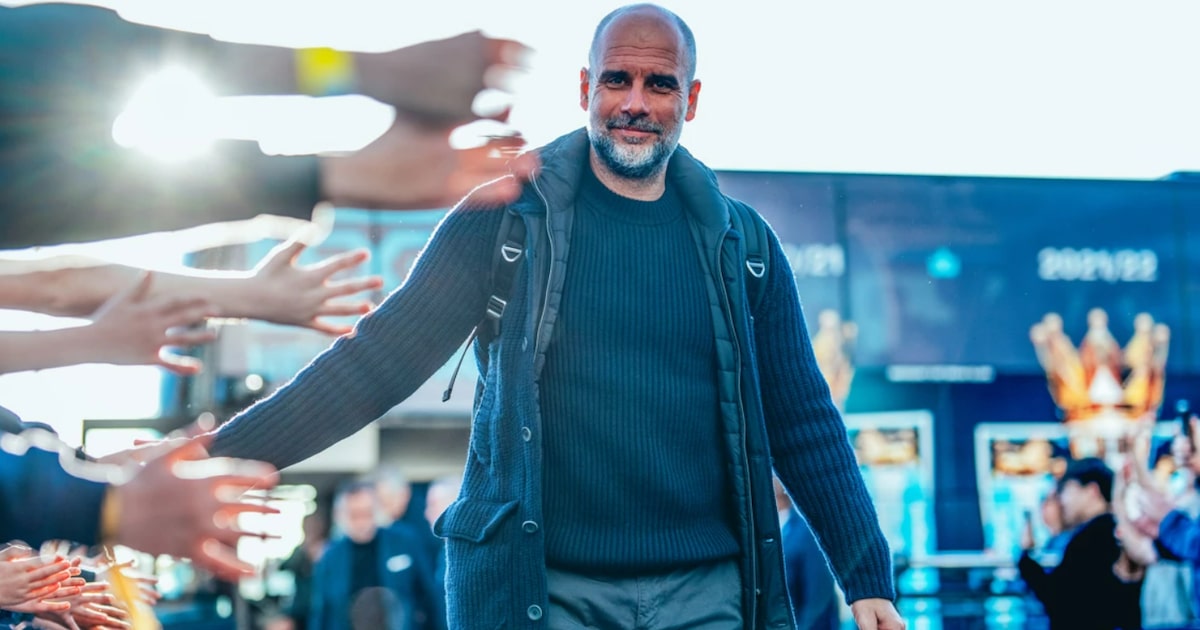Guardiola vai pausar a carreira após encerramento de seu contrato, em junho de 2027. (Foto: Divulgação/Manchester City)