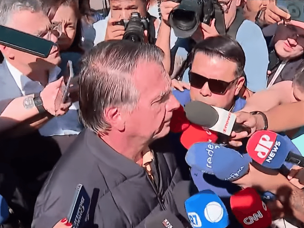 Jair Bolsonaro (PL) colocou a tornozeleira após decisão do STF (Foto: Reprodução/CNN)