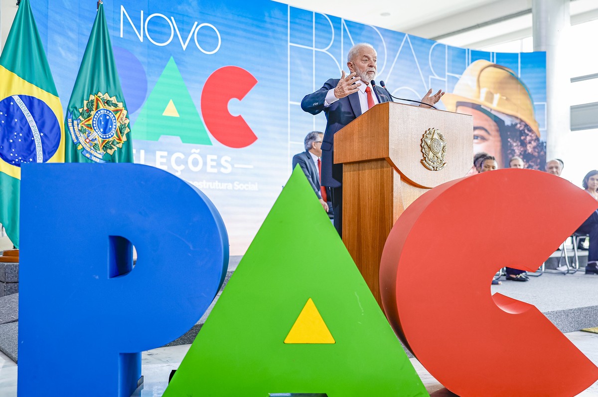 Presidente Luiz Inácio Lula da Silva em cerimônia de lançamento do Novo PAC Seleções (Foto: Ricardo Stuckert/PR)