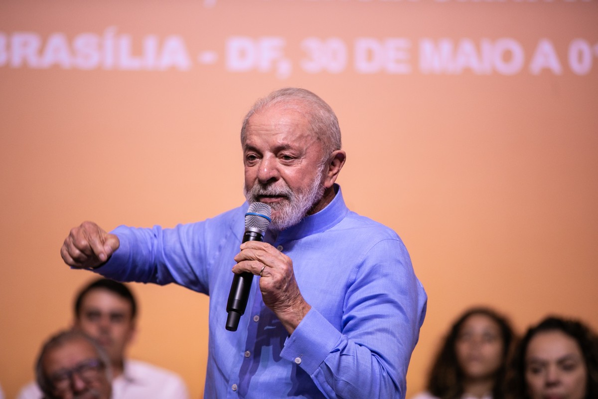 Lula e aliados dominam redes sociais em resposta ao tarifaço de Trump Presidente Lula participa do Congresso Nacional do Partido Socialista Brasileiro (PSB). (Foto: Brenno Carvalho / Agência O Globo)