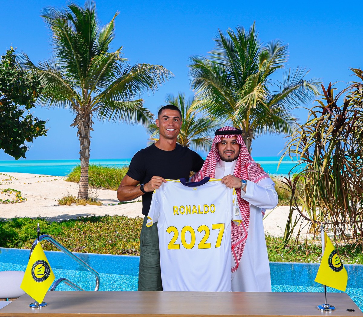 Cristiano Ronaldo renova com Al-Nassr (Foto: Divulgação/Al-Nassr)