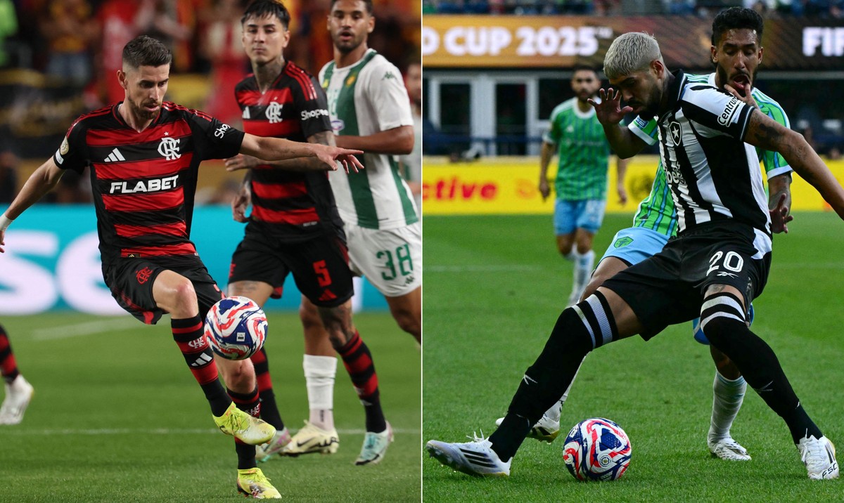 Flamengo se destaca na posse de bola e Botafogo brilha na defesa na 1ª rodada do Mundial Flamengo e Botafogo se destacaram na primeira rodada do Mundial de Clubes (Foto: Franck Fife/AFP e Pablo Porciuncula/AFP)