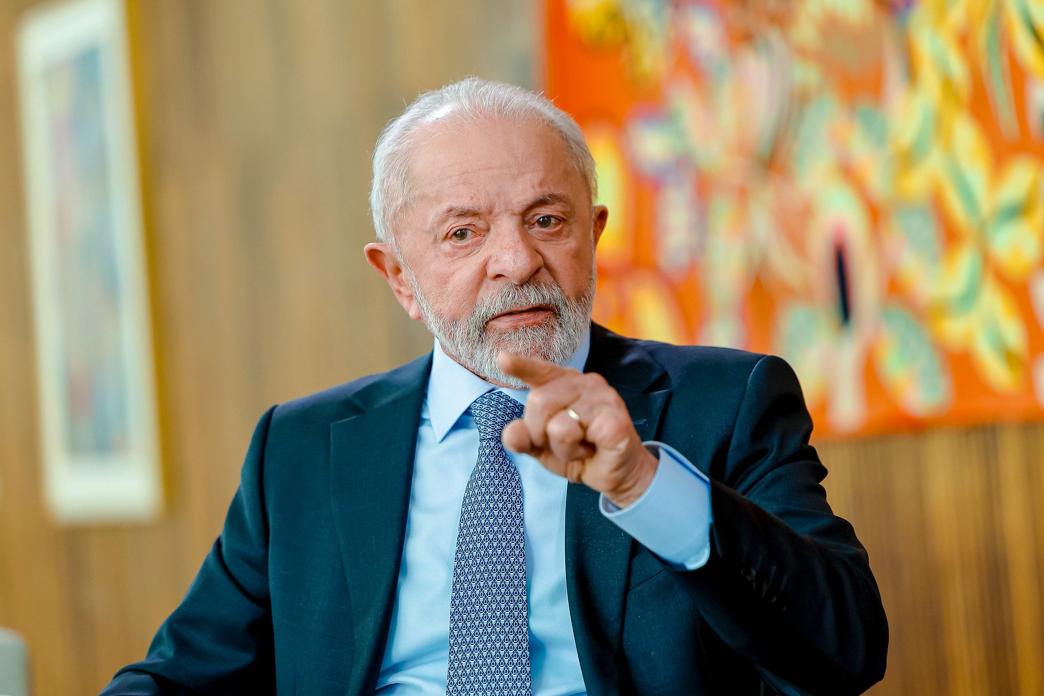 Mercados reagem a tarifas de Trump e PIB do Reino Unido em nova volatilidade Luiz Inácio Lula da Silva: presidente concedeu entrevista ao Jornal Nacional, no Palácio da Alvorada. (Foto: Ricardo Stuckert/PR/Divulgação)