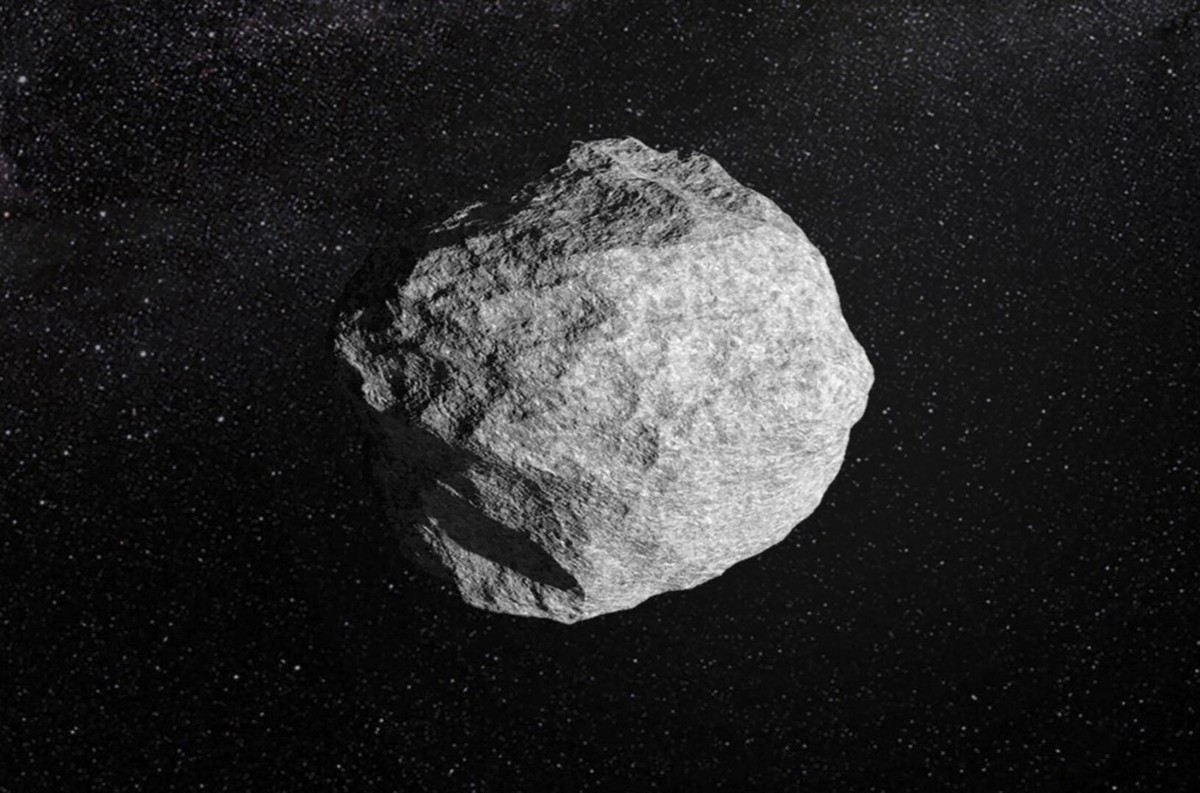 Asteroide do tamanho da Torre de Pisa se aproxima da Terra nesta segunda-feira Uma representação artística de um asteroide. Os pesquisadores dizem que há 1,3% de chance de que a rocha espacial 2024 YR4 atinja nosso planeta - mas não antes de dezembro de 2032. (Foto: Agência Espacial Europeia via The New York Times)