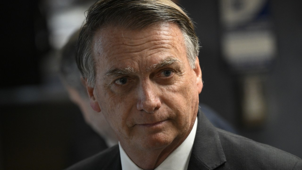 O ex-presidente Jair Bolsonaro é réu por tentativa de golpe de Estado - 09/06/2025 (Foto: Mateus Bonomi/Anadolu via/Getty Images)