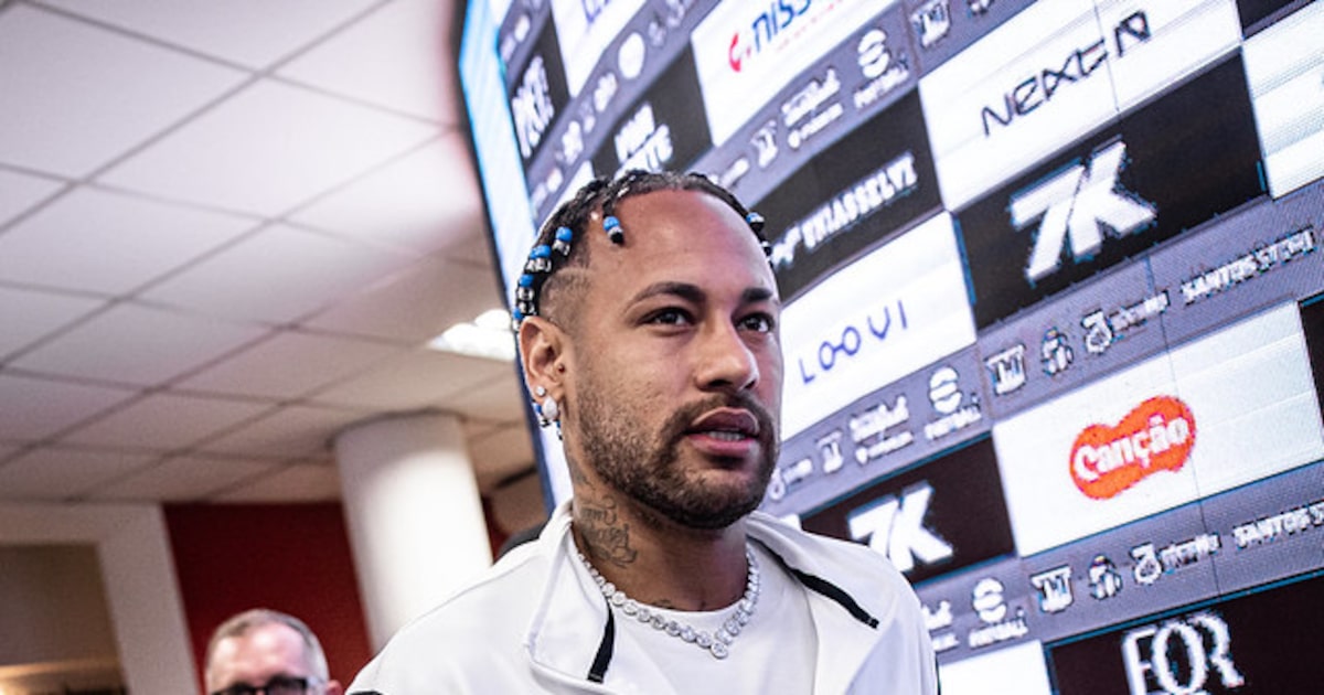 Neymar foi decisivo no MorumBis durante partida entre Santos e Juventude. (Foto: Raul Baretta/Santos FC)