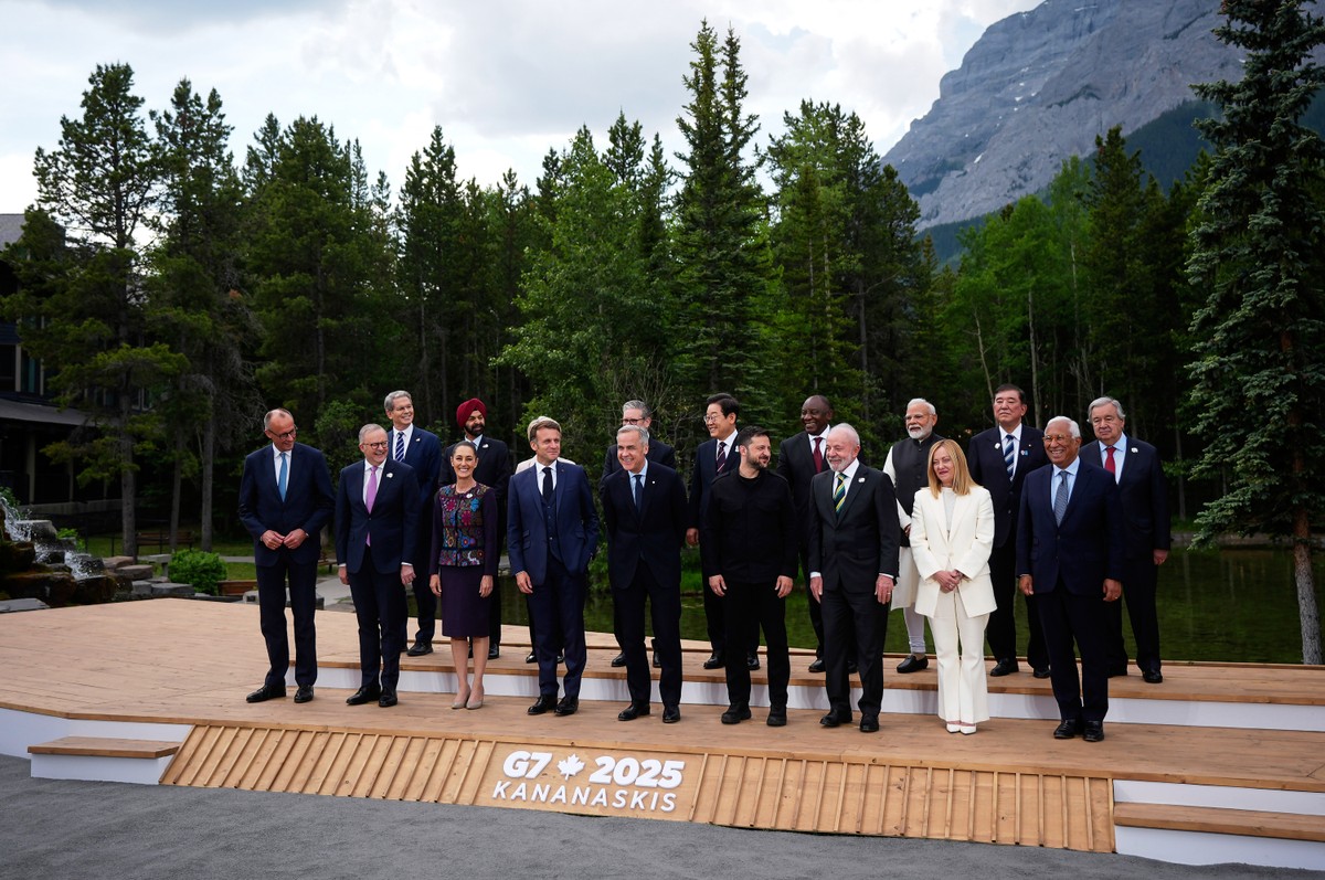 Lula no G7 (Foto: Darryl Dyck/The Canadian Press via AP)