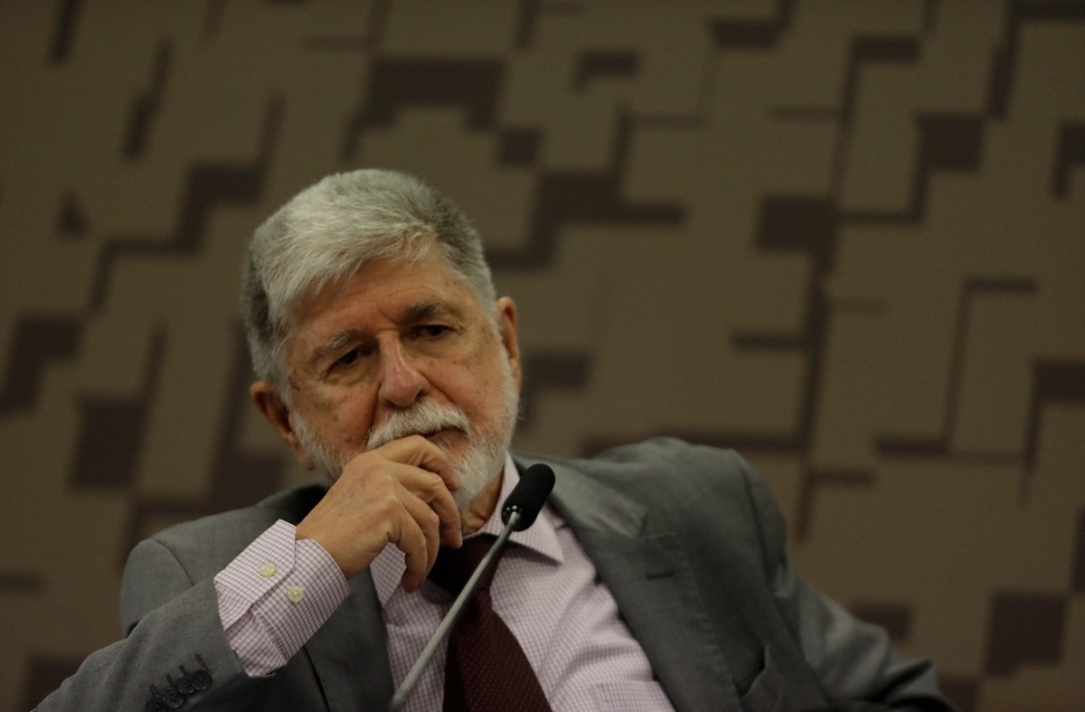 Amorim destaca que preocupação global com Brics evidencia força do grupo Assessor da Presidência Celso Amorim em audiência no Senado (Foto: Cristiano Mariz)