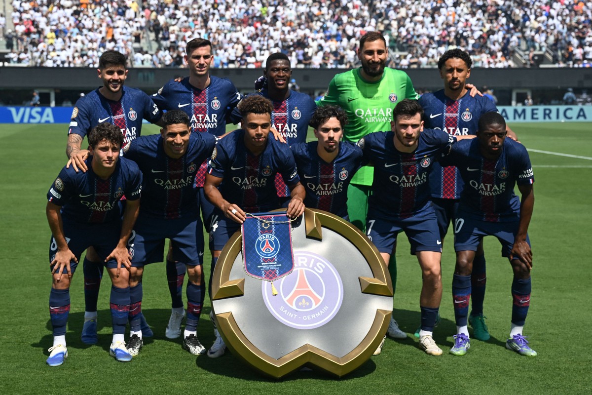 PSG se classificou à final do Mundial após golear o Real Madrid por 4 a 0 (Foto: Paul ELLIS / AFP)