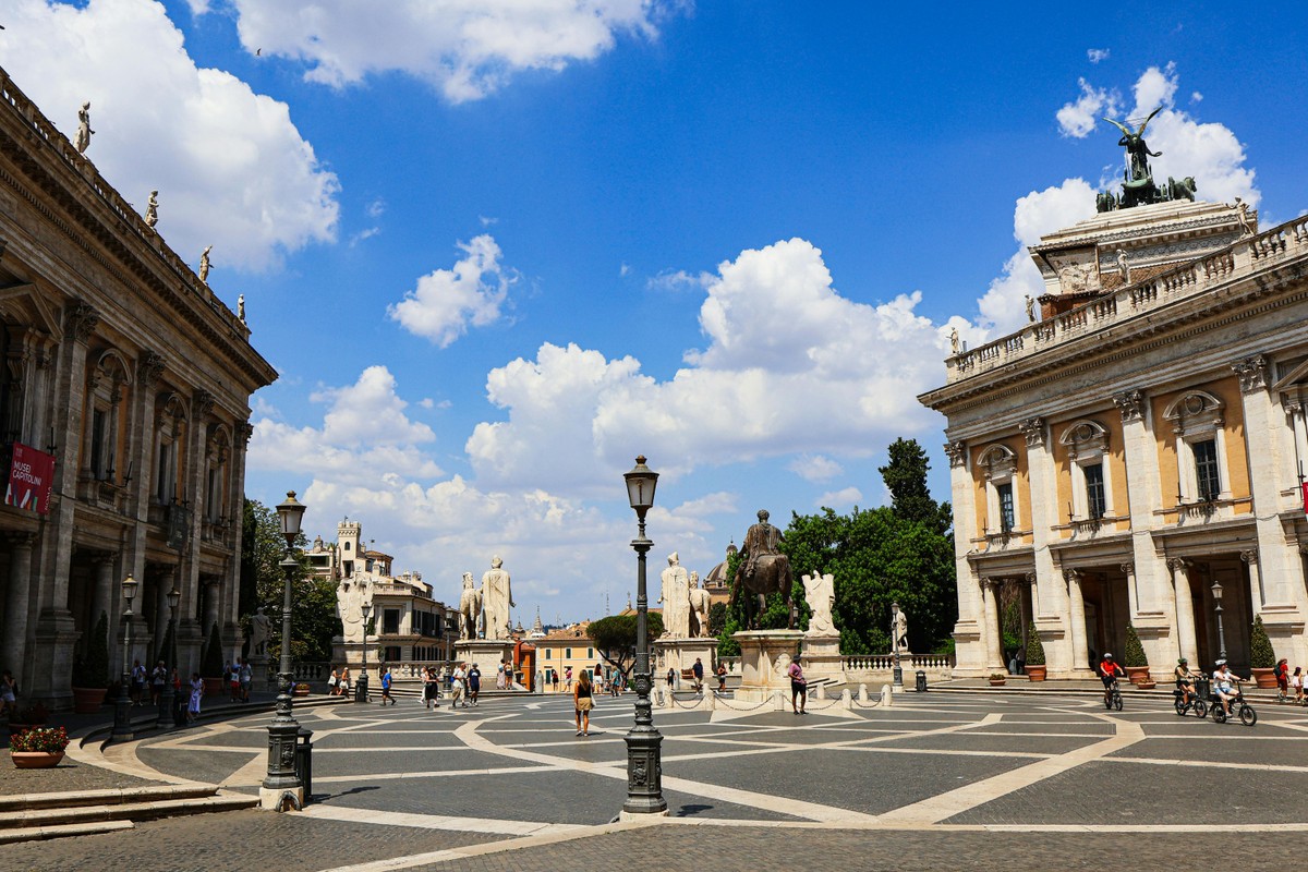 Monte Capitolino, praça em Roma, na Itália (Foto: Pexels)