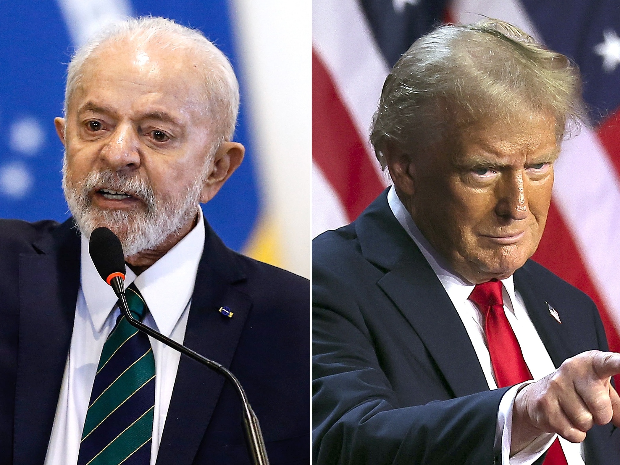 Brasil e EUA negociam acordo tarifário antes do prazo imposto por Trump Presidentes do Brasil, Lula, e dos EUA, Donald Trump (Foto: Gabriela Biló/Folhapress e Carlos Barria/Reuters)