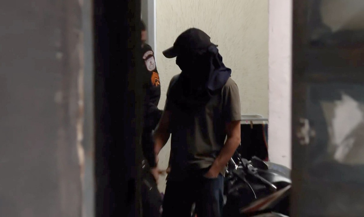 A movimentação durante a operação (Foto: TV Globo/Reprodução)