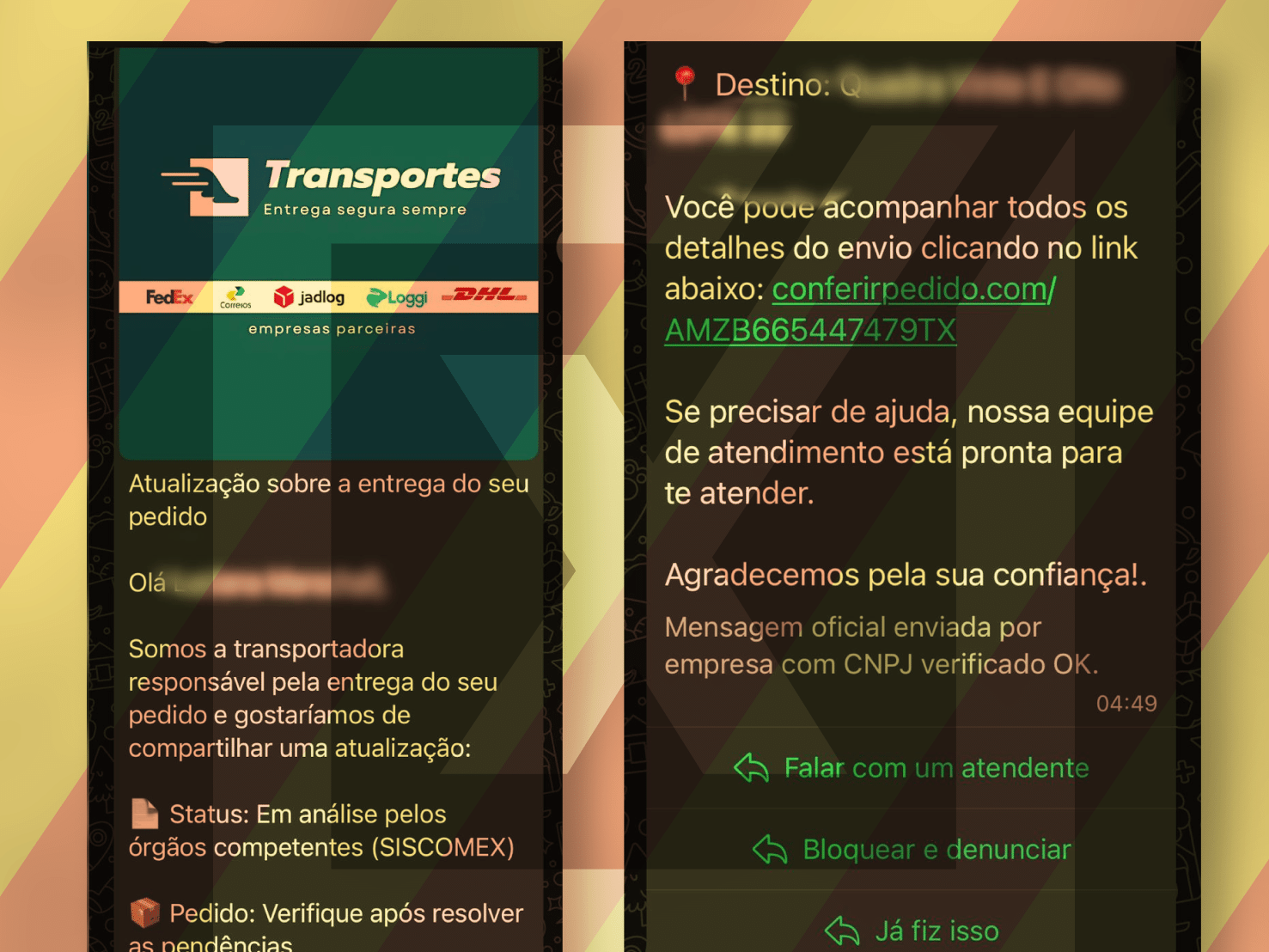 Golpe da falsa taxa da alfândega: entenda o que é e como se proteger (Foto: Projeto Comprova)