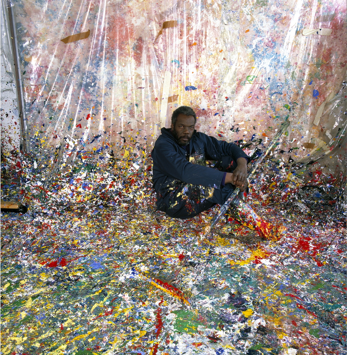 Sam Gilliam, 1980. (Foto: Anthony Barboza/Getty Images)